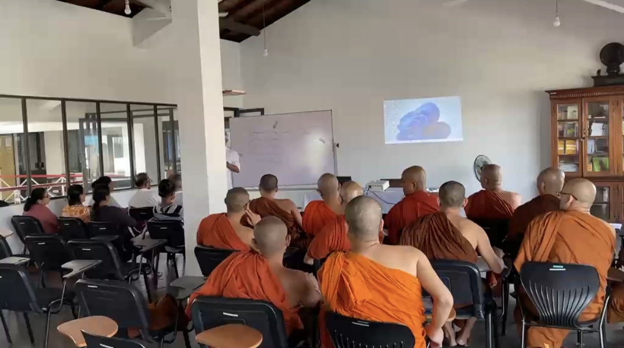 Students attending a class at Colombo YMBA in Borella